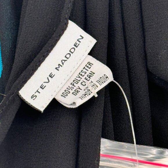 Steve Madden Black Sheer Scarf  Womens Accessory 70 X 20 new $48 - Picture 2 of 9